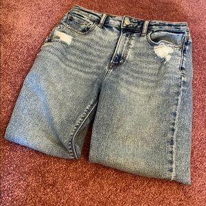 American Eagle Distressed Mom Jeans